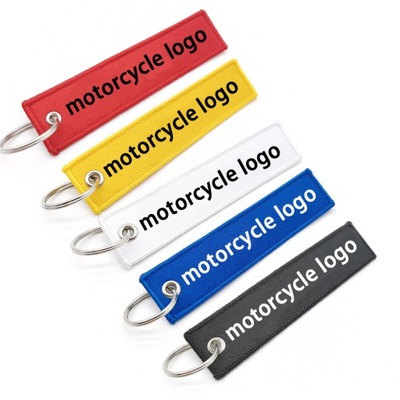 Motocykl marka Logo smycz tekstylna brelok klamra