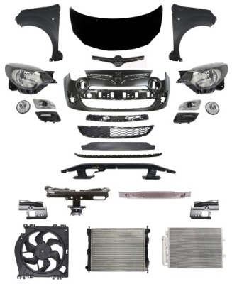 Renault twingo 11-14 перед фара капот ремень фото №1