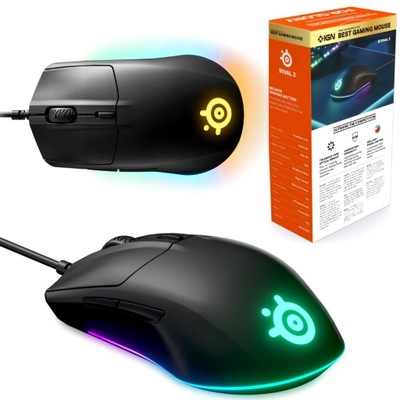 MYSZKA GAMINGOWA SteelSeries Rival 3 8500 DPI LED