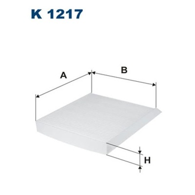 FILTR, VENTILATION PRZESTRZENI PASAZERSKIEJ FILTRON K 1217  