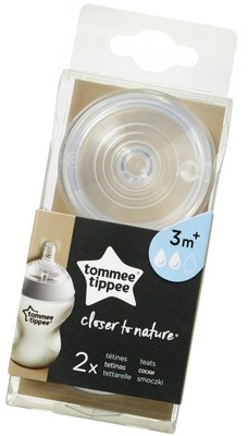 Tommee Tippee Smoczek do butelki 3m+ 2szt