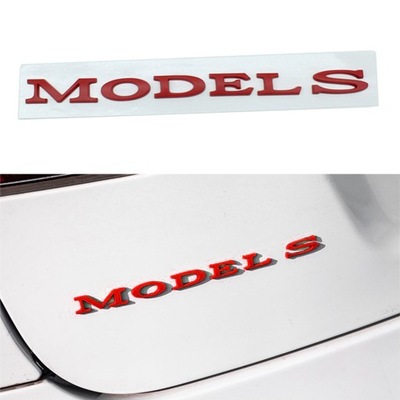 TESLA PEGADURA MODELO S LOGOTIPO EMBLEMA  