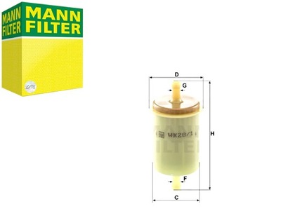 FILTRO COMBUSTIBLES MANN TRUCK WK28 1 MANN-FILTER  