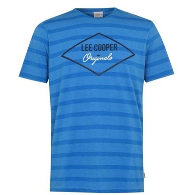 Lee Cooper koszulka męska niebieska Logo r. L