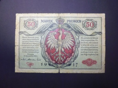 B907. 50 Marek Polskich 1916 seria A Jenerał .