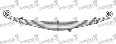 Рессора man schomäcker 72870000|o.e. 81434026118 фото №1