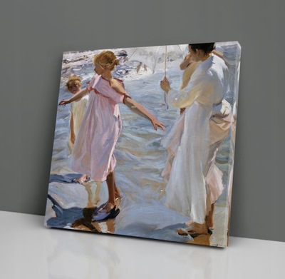 Obraz na płótnie Czas na kąpiel - Sorolla 40x40cm