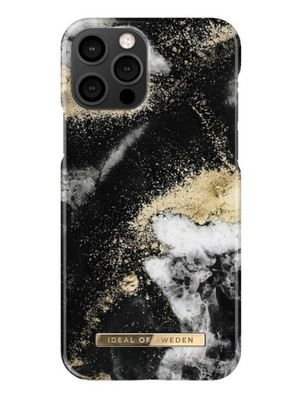 Etui iDeal of Sweden do iPhone 12 / 12 Pro - Black Galaxy Marble