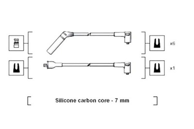 Набор трубопровод зажигания magneti marelli 941318111062 фото №1