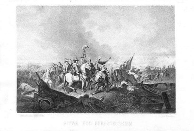 litografia 1865 J. Kossak Bitwa pod Beresteczkiem