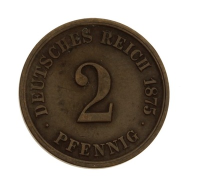[M4377] Niemcy 2 pfennig 1875 G