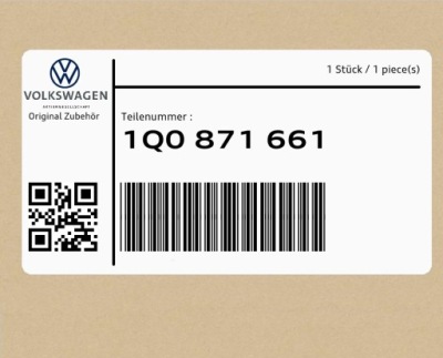 Замок лонжерон крыша 1q0871661 vw eos фото №1