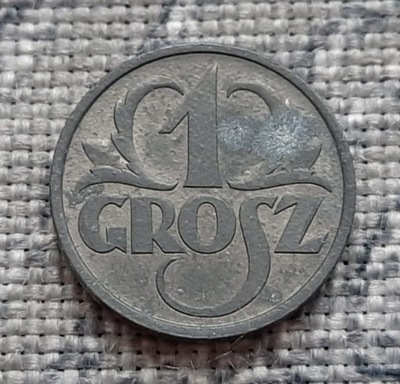 Stara moneta kolekcja 1 grosz 1939 cynk Polska