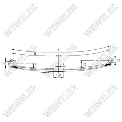 RESORTE MERCEDES WEWELER F020T853ZA75,O.E.9603208702  