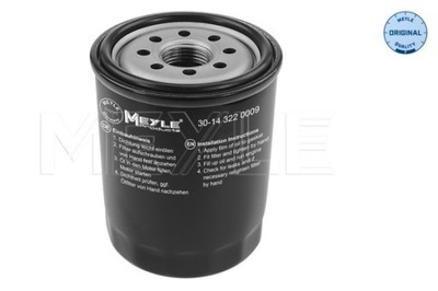 MEYLE 30-14 322 0009 ФІЛЬТР МАСЛА TOYOTA 2,0/2,4 AVENSIS 03- FIAT SEDICI 1,6