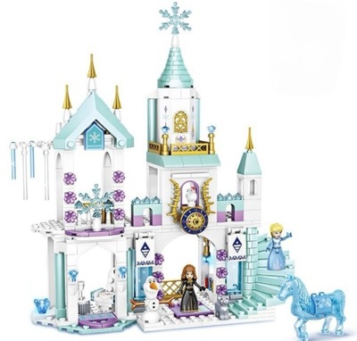 Frozen Kraina Lodu Elsa klocki układanka zamek
