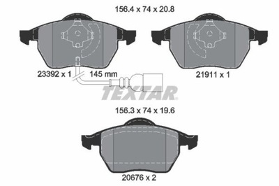 TEXTAR 2339201 PADS BRAKE  