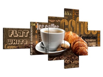 Obraz drukowany 180x100cm Apetyczna kawa na płótni