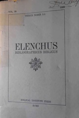 Elenchus Bibliographicus Biblicus Vol.50 - Nober
