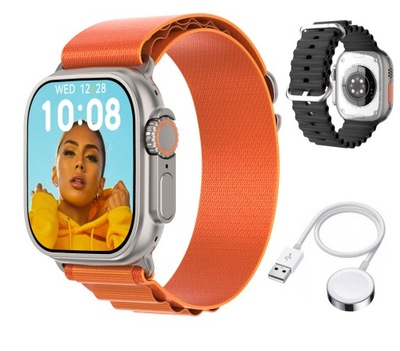 Smartwatch Męski Damski DT8 ULTRA MAX Rozmowy BT 2 Paski Monitor Zdrowia