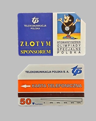 karta telefoniczna tp TELEKOMUNIKACJA POLSKA ZŁOTYM SPONSOREM