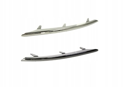 Vw touareg 06-10r молдинг бампера перед хром фото №1