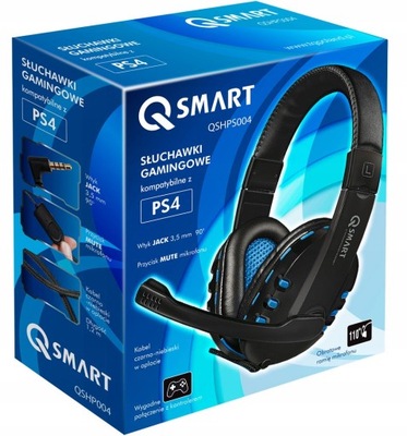 Q-SMART Słuchawki gamingowe do PS4 i PS4 PRO