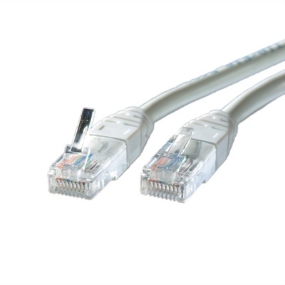 Kabel sieciowy LAN UTP Cat.5e Class D szary 1m