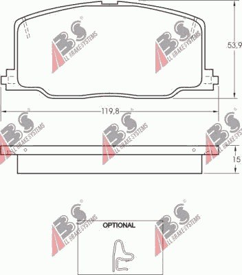 Гальмівні колодки гальмівні lexus es 250 89-97 перед фото №1