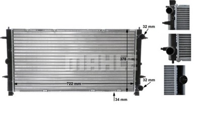 RADUADOR DEL MOTOR MAHLE CR 398 000S  