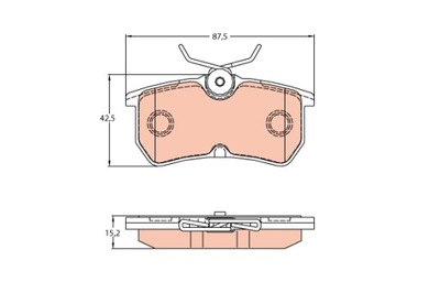 КОЛОДКИ HAM. FORD FIESTA VI 15- ЗАДНІЙ