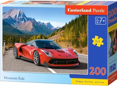 Castorland puzzle samochód górska przejażdżka 200