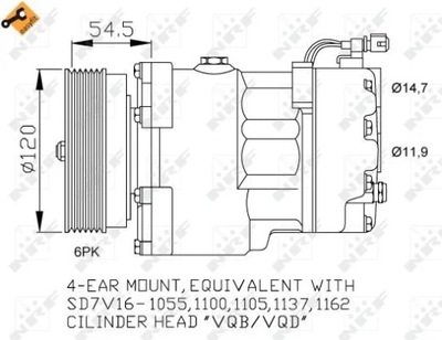 32033.. COMPRESOR KLIMAT. FORD  