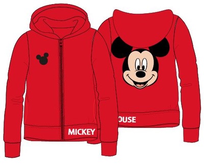 Bluza rozsuwana MICKEY 116 cm 5-6 lat LICENCJA