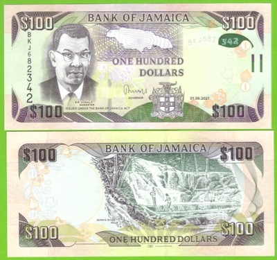 JAMAJKA 100 DOLLARS 2021 P-95h UNC