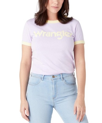 T-shirt Wrangler RINGER TEE W7XAD3P26 Violet XS