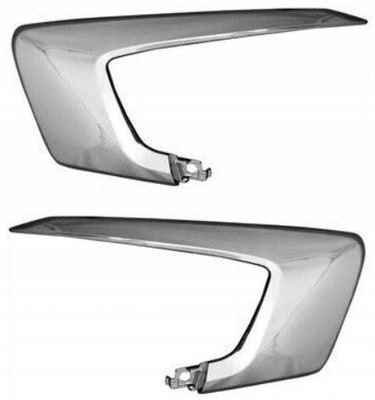 Mitsubishi asx 16- накладки бампера хром комплект фото №1