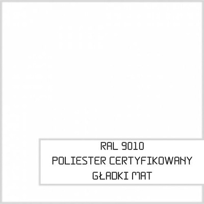 Farba proszkowa RAL 9010, Poliester Gładki Mat