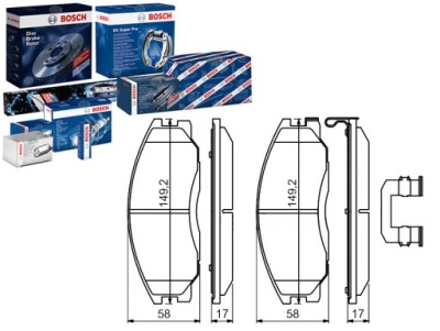 Bosch 986 494 650 набір гальмівних колодок гальмівних, гальма дискові фото №1