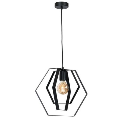 Lampa wisząca żyrandol z metalu czarny 40 cm LOFT