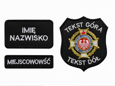 NASZYWKA Emblemat OSP Straż Pożarna haft komplet