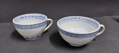 2 x Filiżanka Chińska porcelana ryżowa