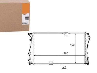 Радіатор renault opel trafic movano 12- nrf фото №1