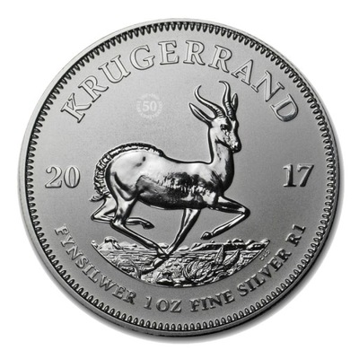 Krugerrand - 2017 - Rocznicowy - 1 Uncja Srebra