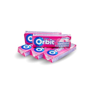 ORBIT Bubblemint Guma do żucia bez cukru 14g 5x