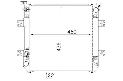 MAHLE AUŠINTUVAS VARIKLIO VANDENS NISSAN D02-FD02A20Q D02-FD02A25Q 