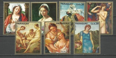 Paragwaj Mi 2544-2550 malarstwo**CZYSTE