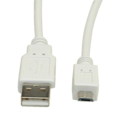Kabel przewód USB 2.0 Typ A M - Micro B M szary 3m