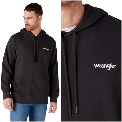 Męska bluza nierozpinana Wrangler LOGO HOODIE L