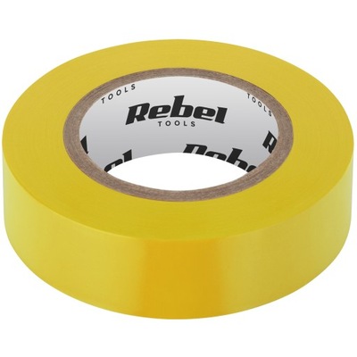 Rebel Taśma izolacyjna (0,13 mm x 19 mm x 10 yd) żółta NAR0426